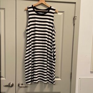 Time and Tru Sleeveless Striped Midi Dress